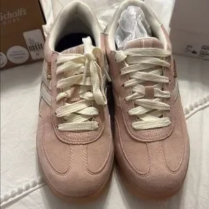 Scholl's Shoes Dr Scholls Blush Laceup Sneakers Poshmark